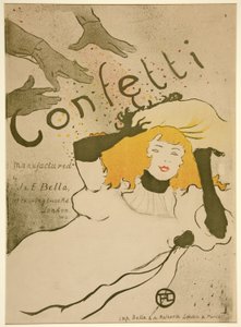 Confetti, gepubliceerd 1894 door Henri de Toulouse Lautrec