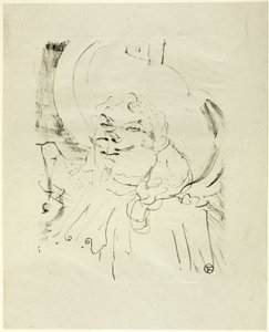 Coquelin de Oudere, uit Treize Lithographies door Henri de Toulouse Lautrec