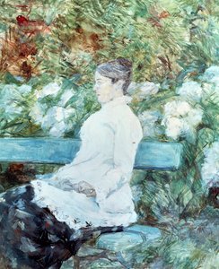 Gravin Lautrec, moeder van schilder door Henri de Toulouse Lautrec