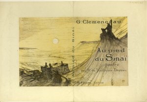 Omslag voor Au pied du Sinaï door Henri de Toulouse Lautrec