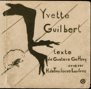 Omslag voor Yvette Guilbert door Henri de Toulouse Lautrec