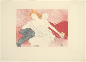 Liederlijkheid (tweede plaat) door Henri de Toulouse Lautrec