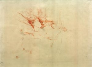 De slaap door Henri de Toulouse Lautrec