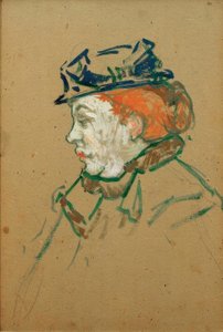De danseres Gabrielle door Henri de Toulouse Lautrec