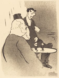 Ducarre bij de ambassadeurs door Henri de Toulouse Lautrec