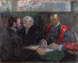 Een examen aan de medische faculteit van Parijs door Henri de Toulouse Lautrec