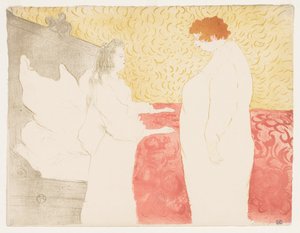 Elles: Vrouw in bed door Henri de Toulouse Lautrec