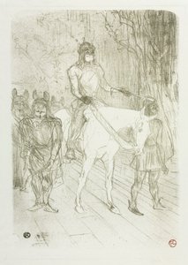De entree van Brasseur in Chilpéric door Henri de Toulouse Lautrec