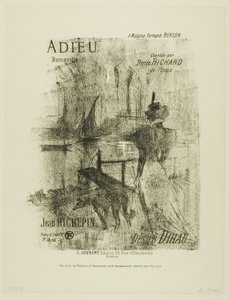 Afscheid, uit Mélodies de Désiré Dihau door Henri de Toulouse Lautrec