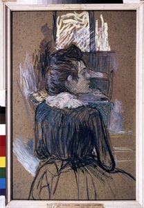 Vrouw bij het raam door Henri de Toulouse Lautrec
