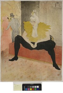Vrouw met dienblad, Ontbijt, Madame Baron en Mademoiselle Popo door Henri de Toulouse Lautrec