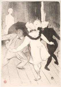 Folies Bergère. les Pudeurs de Monsieur Prudhomme door Henri de Toulouse Lautrec