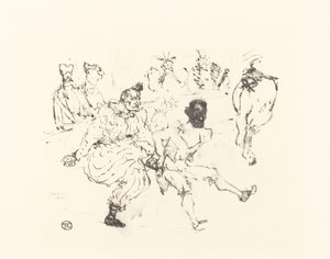 Footit en Chocolat door Henri de Toulouse Lautrec
