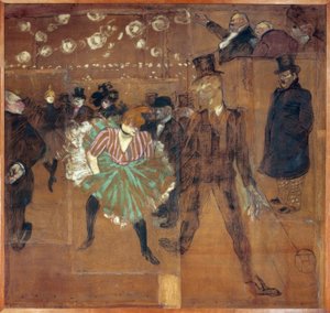 H. Toulouse-Lautrec, Dans in de Moulin Rouge door Henri de Toulouse Lautrec