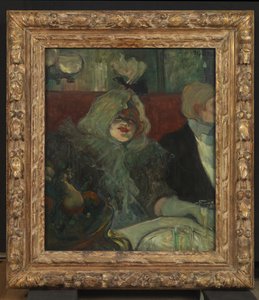 In een privédinerkamer (Bij de Rat Mort), c.1899 door Henri de Toulouse Lautrec