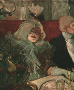 In een privé-eetkamer bij de Rat Mort door Henri de Toulouse Lautrec