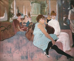 In de Salon aan de Rue des Moulins, 1894, 1952 door Henri de Toulouse Lautrec