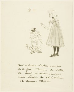 Uitnodiging voor een Tentoonstelling door Henri de Toulouse Lautrec