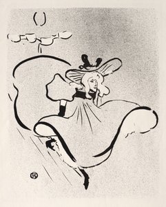 Jane Avril door Henri de Toulouse Lautrec