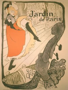 Jane Avril door Henri de Toulouse Lautrec