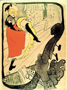 Jane Avril door Henri de Toulouse Lautrec