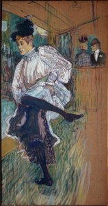 Jane Avril dansend door Henri de Toulouse Lautrec