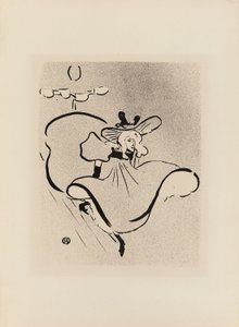 Jane Avril, uit Le Café-Concert door Henri de Toulouse Lautrec