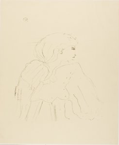 Jane Hading, uit Treize Lithographies door Henri de Toulouse Lautrec