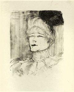 Jeanne Granier, uit Treize Lithographies door Henri de Toulouse Lautrec