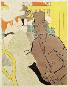 De Engelsman bij de Moulin Rouge door Henri de Toulouse Lautrec