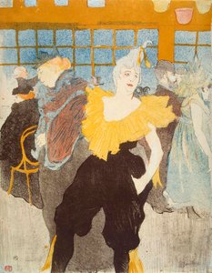 La Clownesse in de Moulin Rouge, 1897 door Henri de Toulouse Lautrec