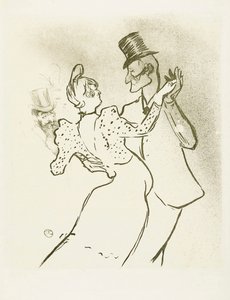 La Goulue en Valentin la Desossee. Poster door Toulouse-Lautrec.