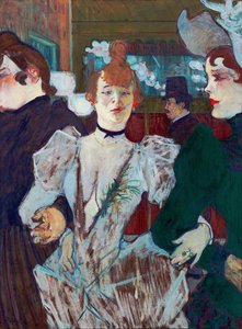 La Goulue bij de Moulin Rouge door Henri de Toulouse Lautrec