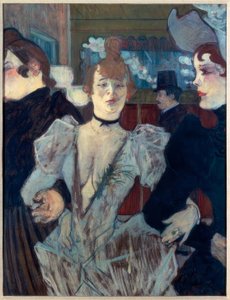 La Goulue in de Moulin-Rouge door Henri de Toulouse Lautrec