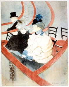 La Grande Loge De Koninklijke Loge, 1896-1897 door Henri de Toulouse Lautrec