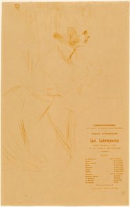 De melaatse door Henri de Toulouse Lautrec