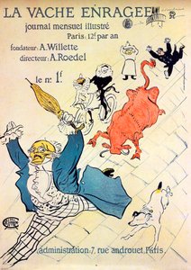 La Vache enragée door Henri de Toulouse Lautrec
