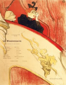 De loge met gouden masker door Henri de Toulouse Lautrec