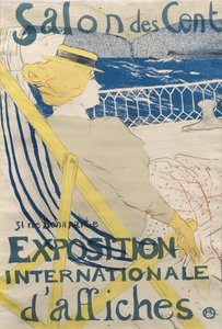 De passagier van 54 - Wandeling op een jacht Salon des Cent door Henri de Toulouse Lautrec