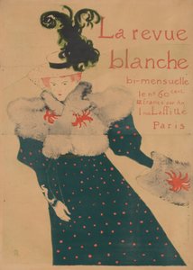 La revue blanche door Henri de Toulouse Lautrec