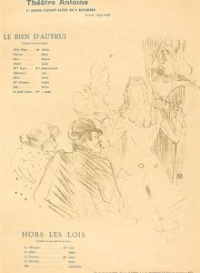 Het Goed van een Ander; Buiten de Wetten door Henri de Toulouse Lautrec