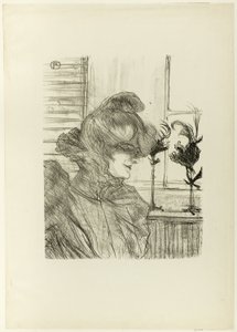 Le Margoin (Mademoiselle Louise Blouet) door Henri de Toulouse Lautrec