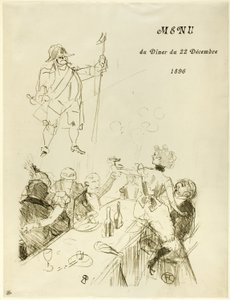 Le Suisse, Menu door Henri de Toulouse Lautrec