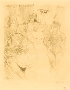 Lener buigend door Henri de Toulouse Lautrec