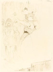 Lender die de Bolero Danst in "Chilperic" door Henri de Toulouse Lautrec