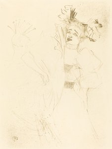 Lender van Voor in "Chilperic" door Henri de Toulouse Lautrec