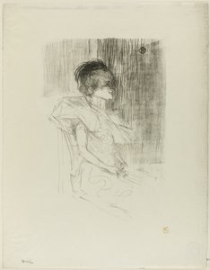 Zittende Lener door Henri de Toulouse Lautrec