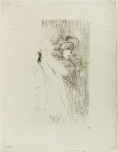 Lender en Auguez in La Chanson de Fortunio door Henri de Toulouse Lautrec