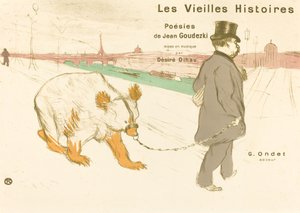 Les Vielles Histoires omslagfrontispice door Henri de Toulouse Lautrec