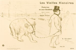 Les Vielles Histoires omslagfrontispice door Henri de Toulouse Lautrec